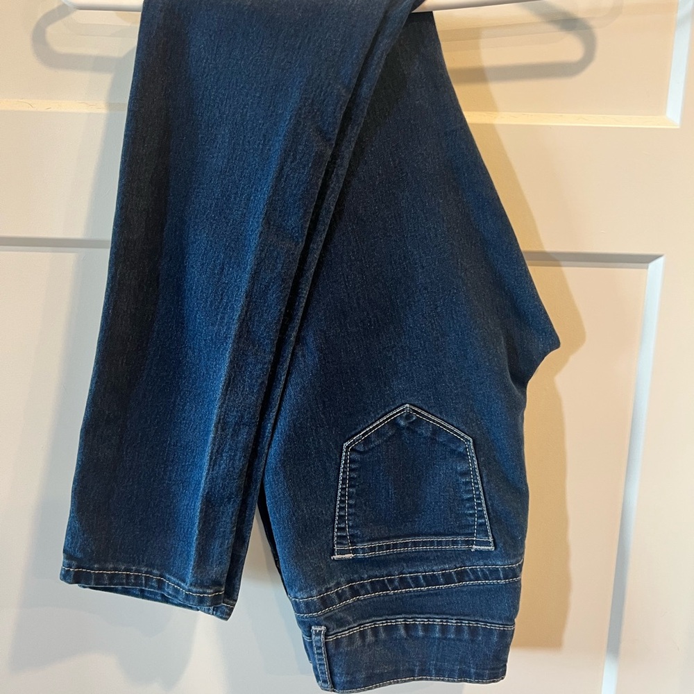 Maurices Stretchy Dark Blue Straight Leg Jeans